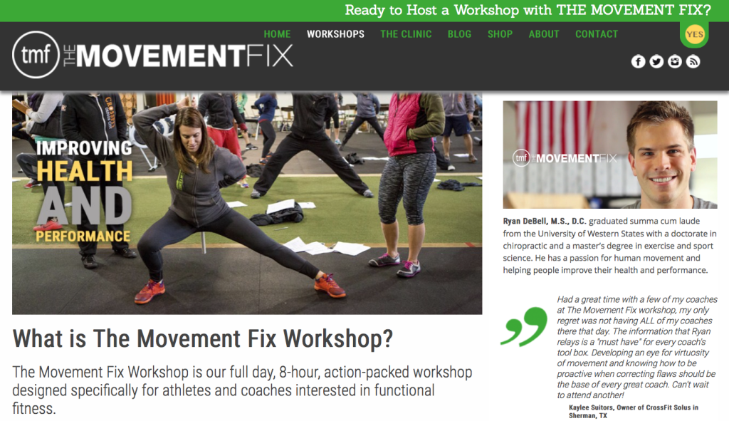 Movement Fix Workshop Review
